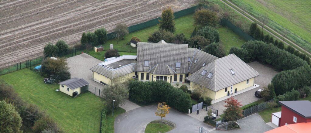 Wuffelhotel von oben.